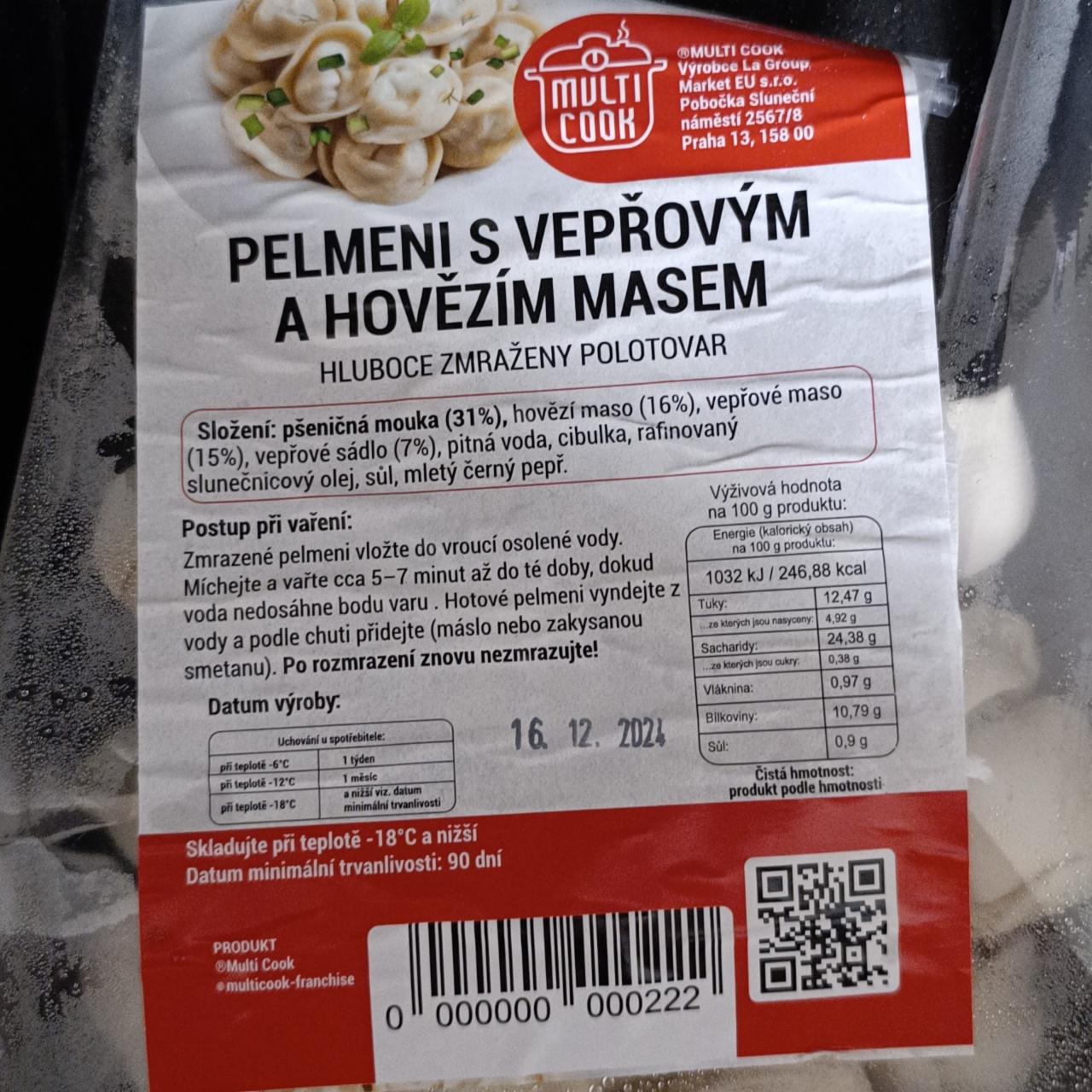 Fotografie - Pelmeni s vepřovým a hovězím masem Multi Cook