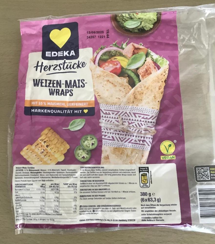 Fotografie - Herzstücke weizen-mais-wrap Edeka