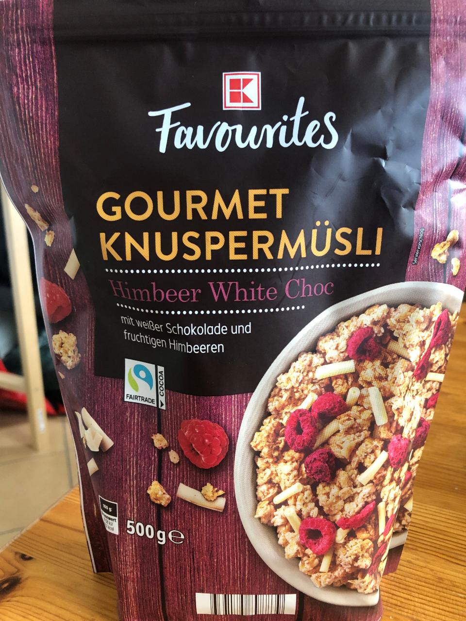 Fotografie - Gourmet knuspermüsli himbeer white choc K-Favourites