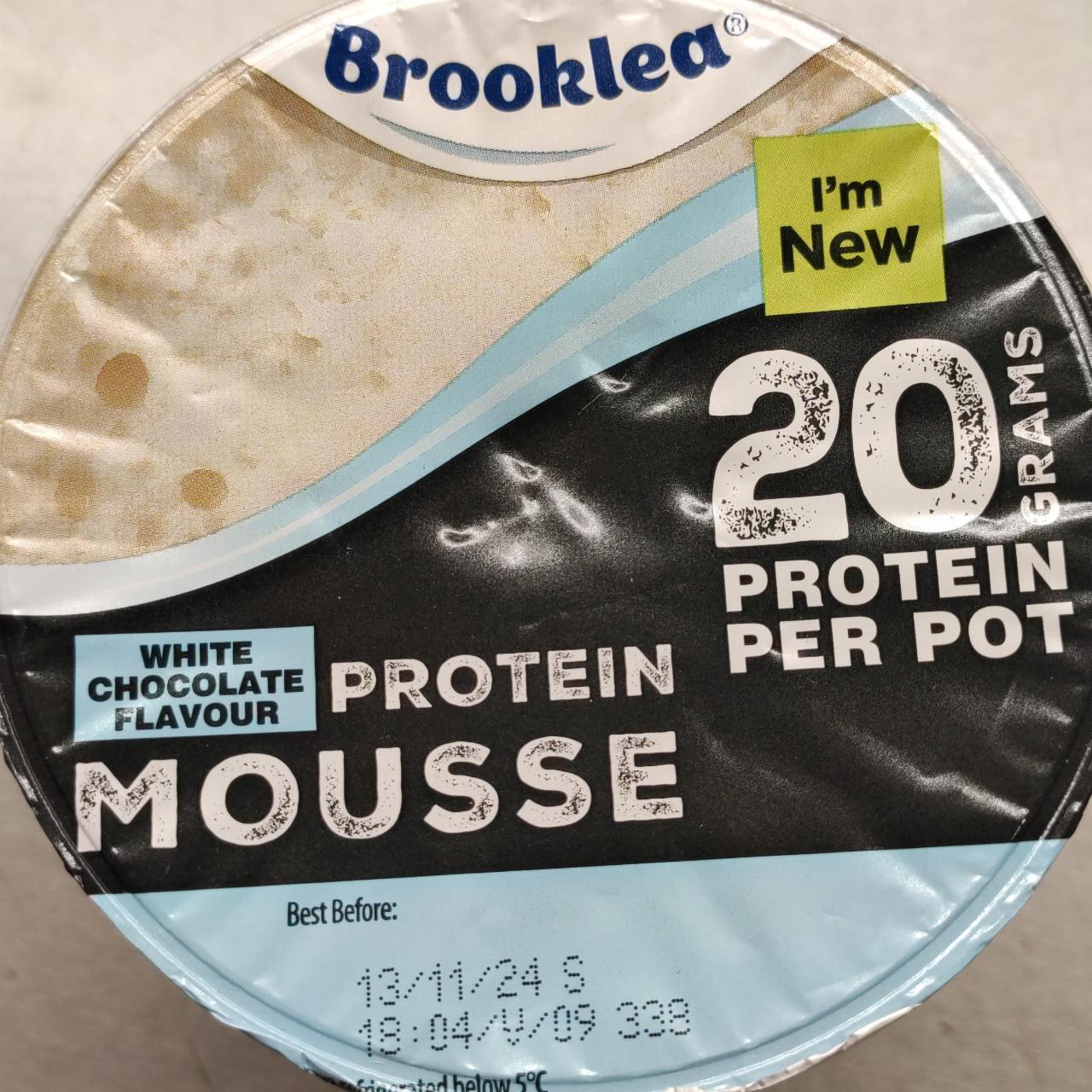 Fotografie - Protein mousse white chocolate flavour Brooklea