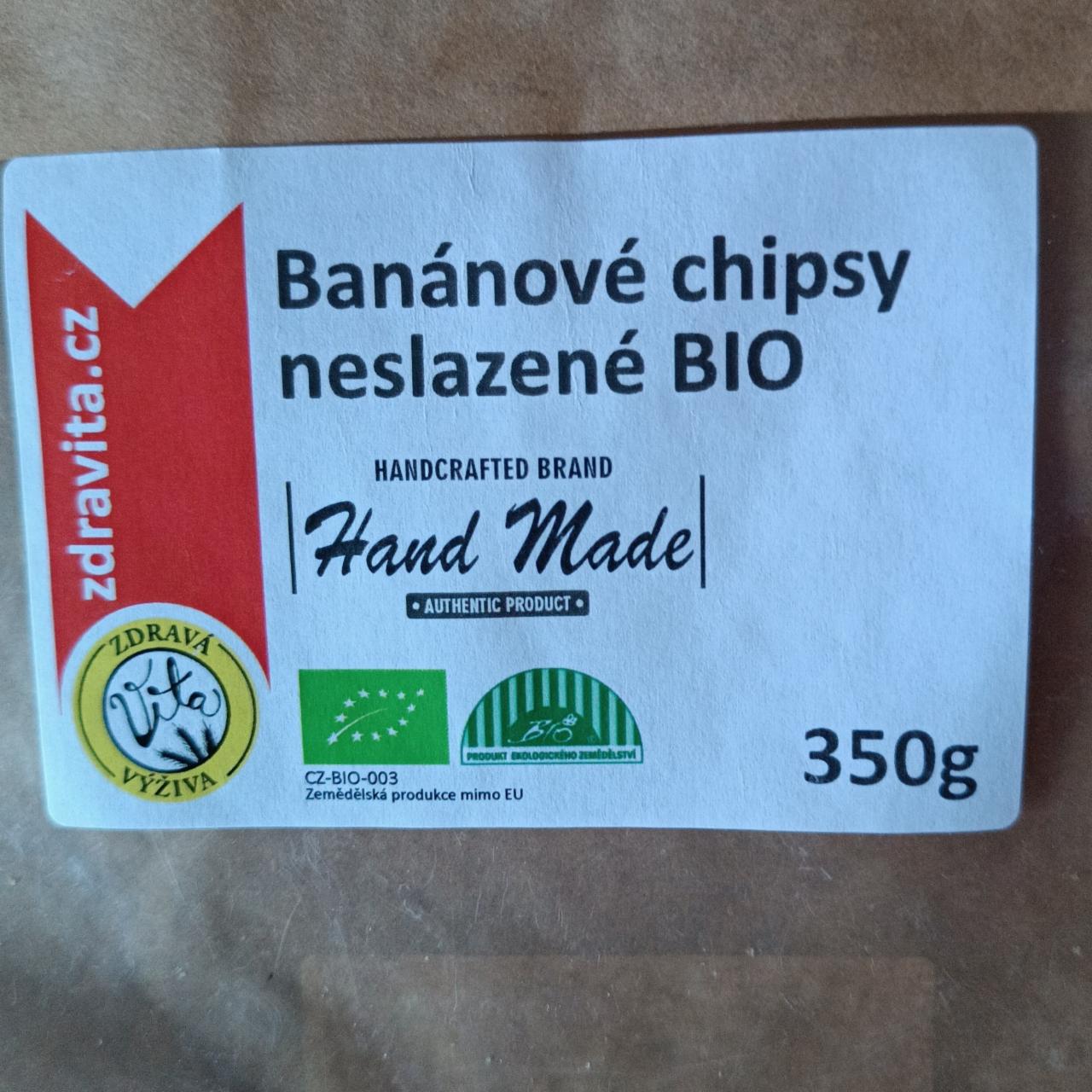 Fotografie - Banánové chipsy neslazené bio Zdravita.cz