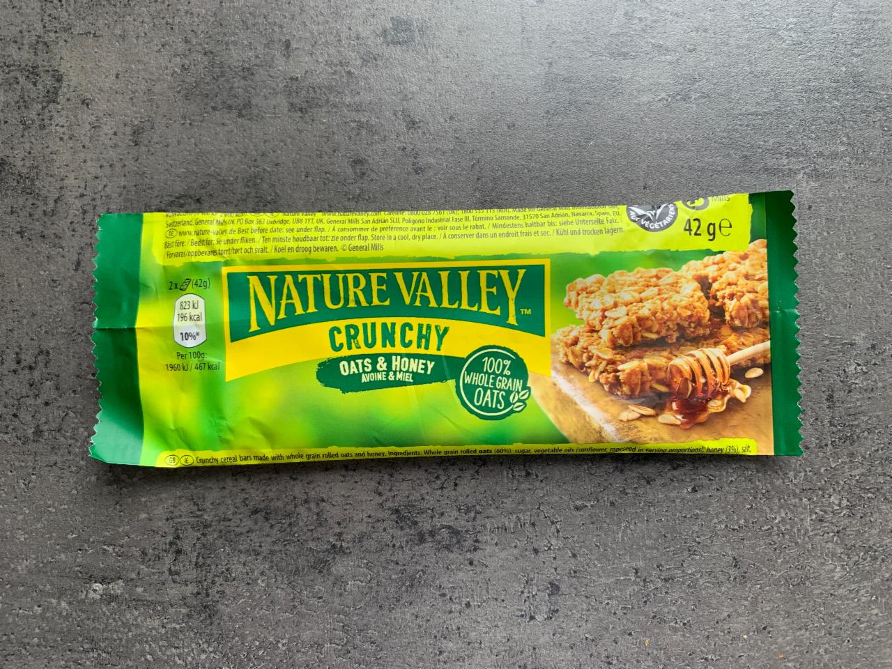 Fotografie - Crunchy Bars Oats & Honey Nature Valley