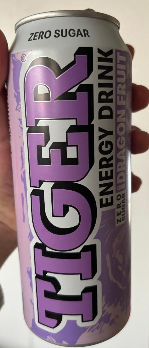 Fotografie - Energy drink zero sugar dragon fruit Tiger