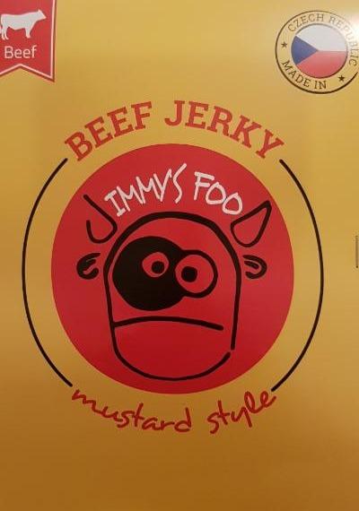 Fotografie - Jimmy's food beef jerky mustard