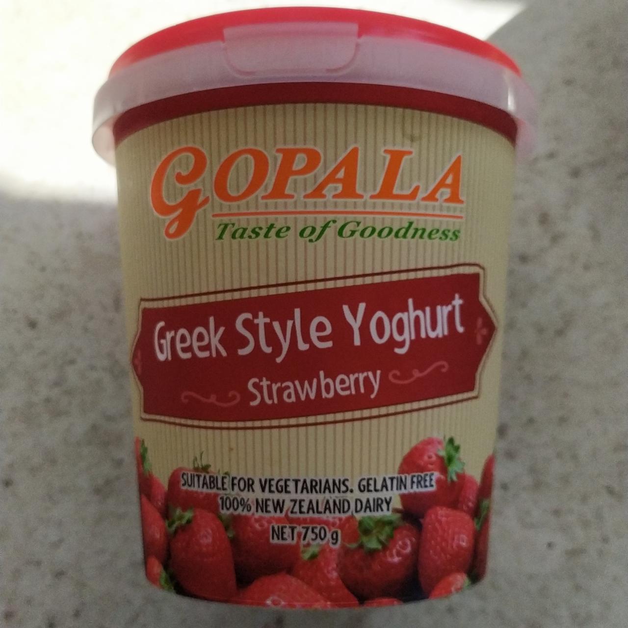 Fotografie - Greek style yoghurt strawberry Gopala