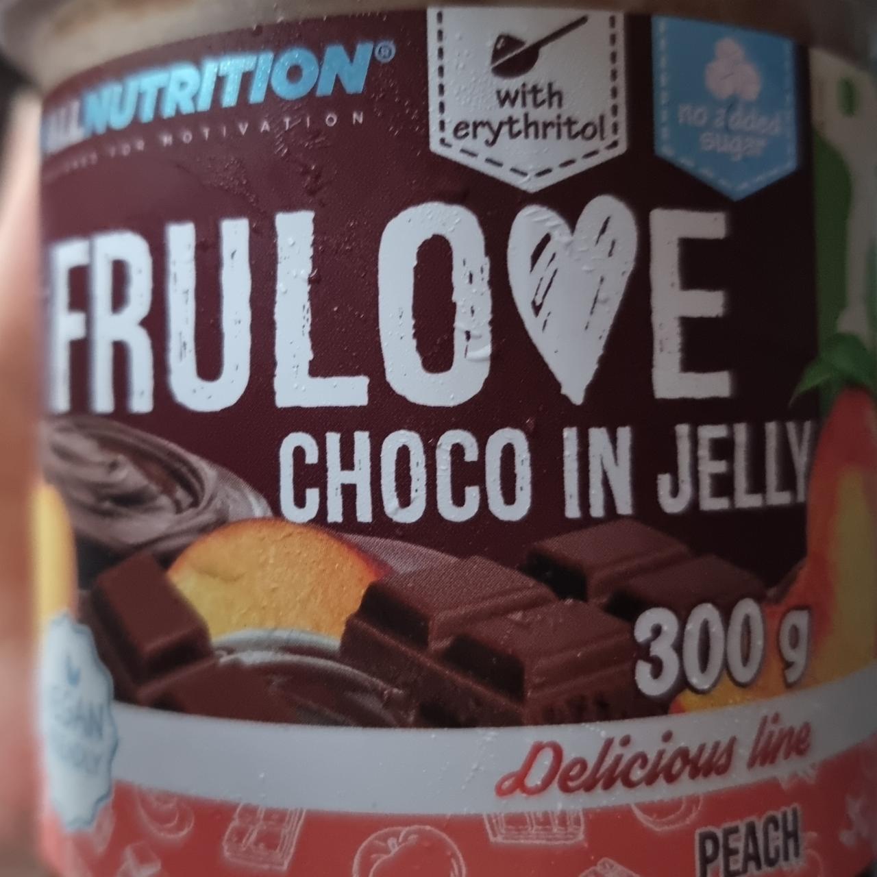 Fotografie - Frulove choco in jelly peach Allnutrition