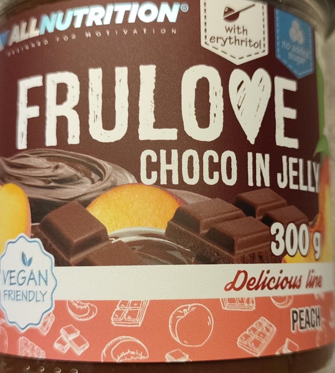 Fotografie - Frulove choco in jelly peach Allnutrition