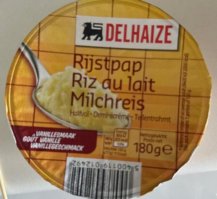 Fotografie - Rijstpap riz au lait milchreis Delhaize