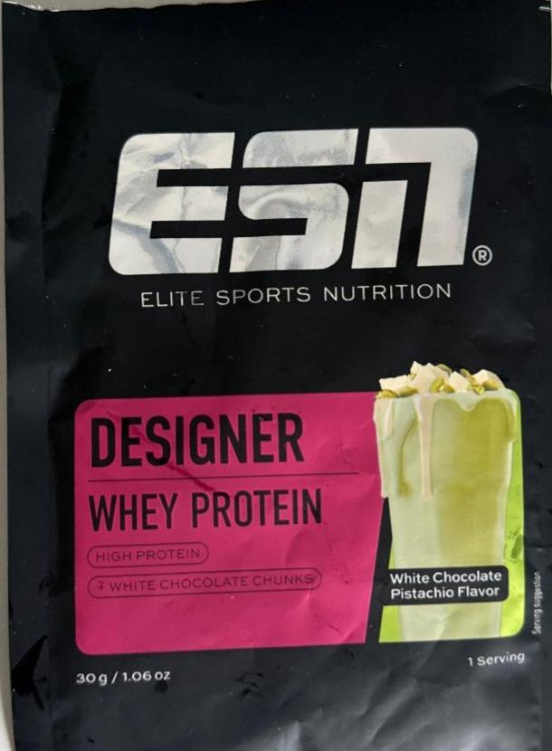 Fotografie - Whey protein white chocolate, pistachio ESN