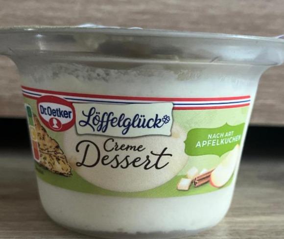 Fotografie - Creme dessert nach art apfelkuchen Dr.Oetker