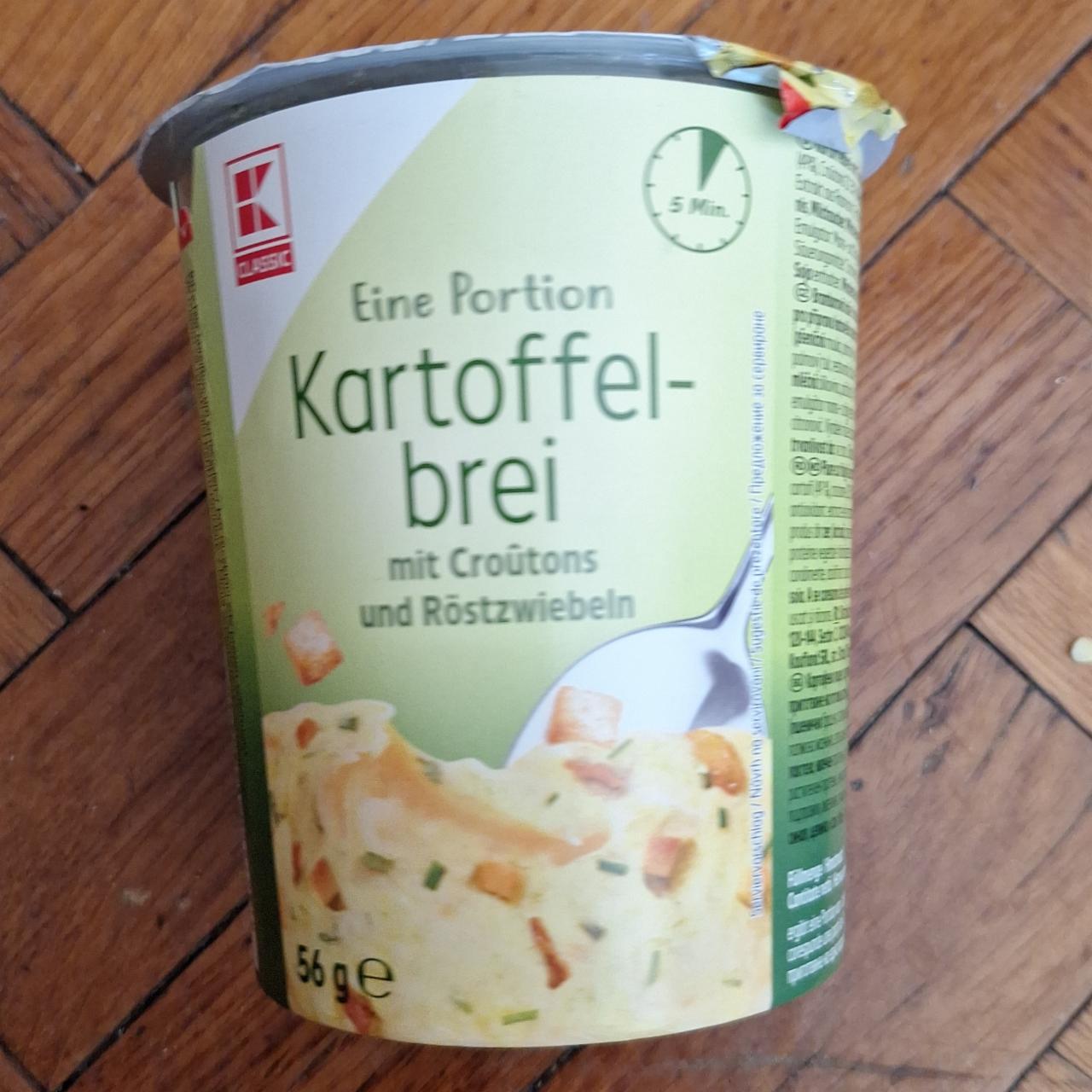 Fotografie - Kartoffelbrei mit croûtons und röstzwiebeln K-Classic