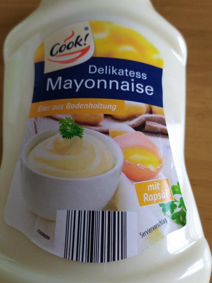 Delikatess Mayonnaise Cook! - nutriční kalorie, hodnoty a kJ