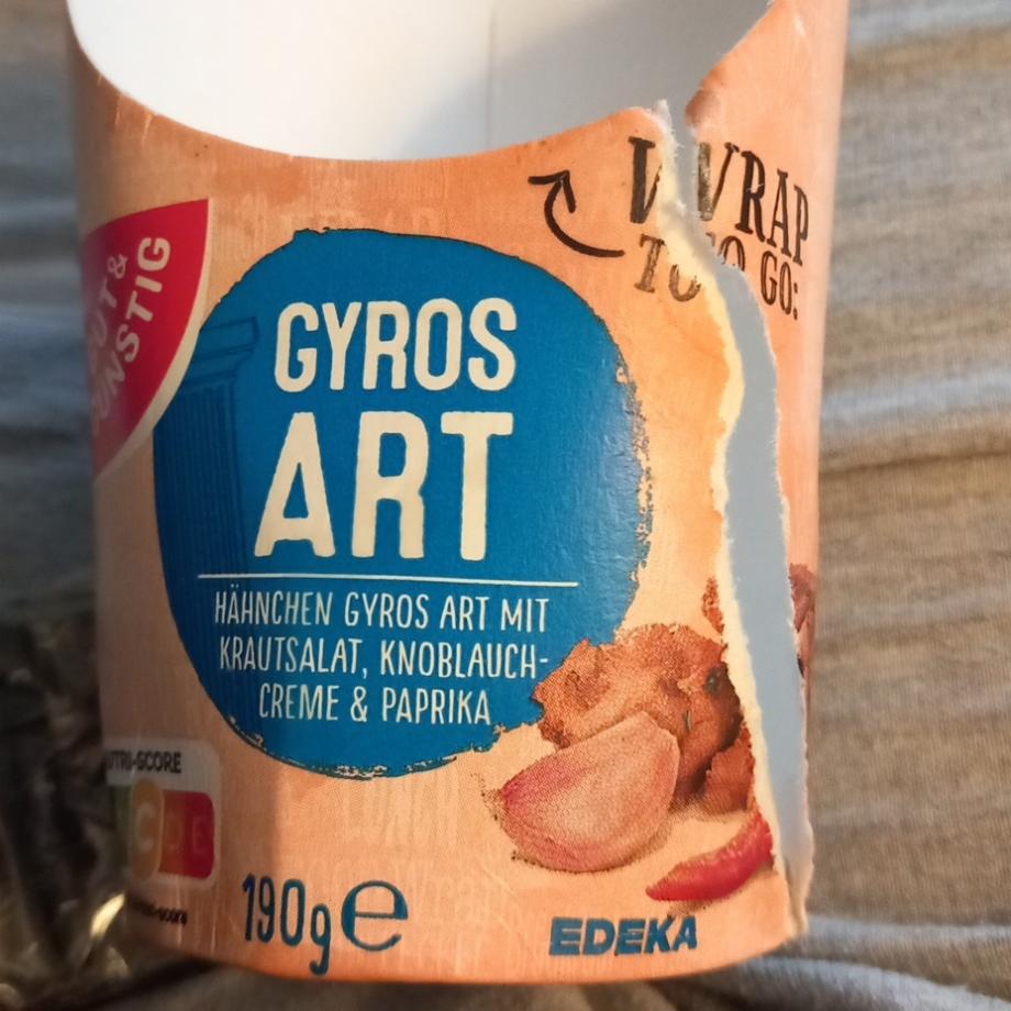 Fotografie - Wrap Huhn-Gyros Art Gut & Günstig