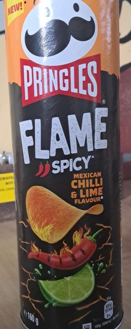 Fotografie - Flame Spicy Mexican chilli & lime flavour Pringles