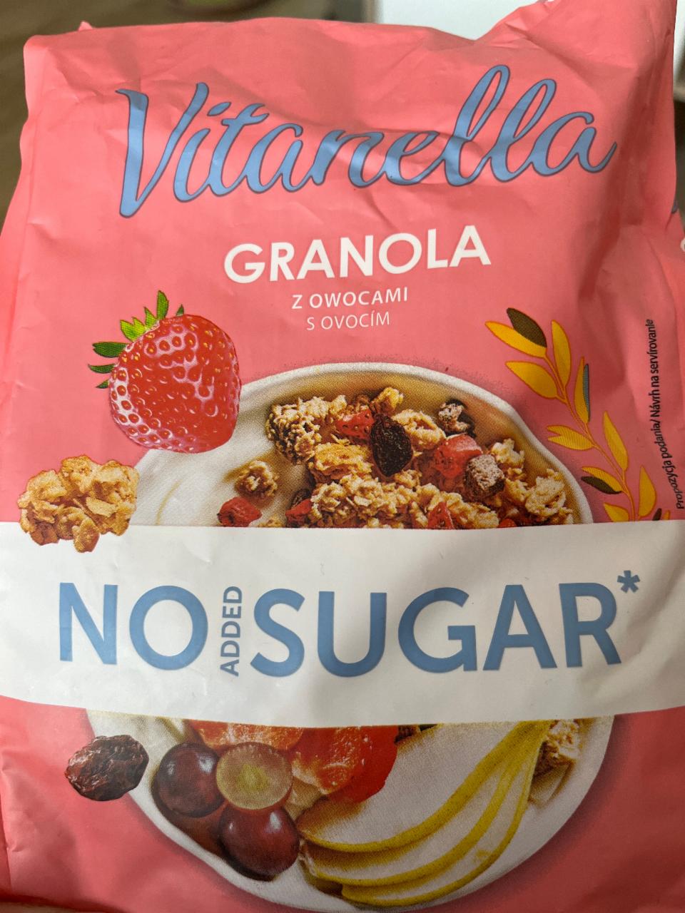 Fotografie - Granola z owocami no added sugar Vitanella