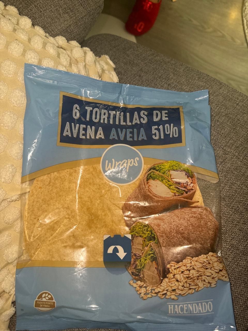 Fotografie - 6 Tortillas de avena 51% Hacendado