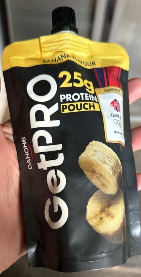 Fotografie - GetPro 25g protein pouch banana Danone