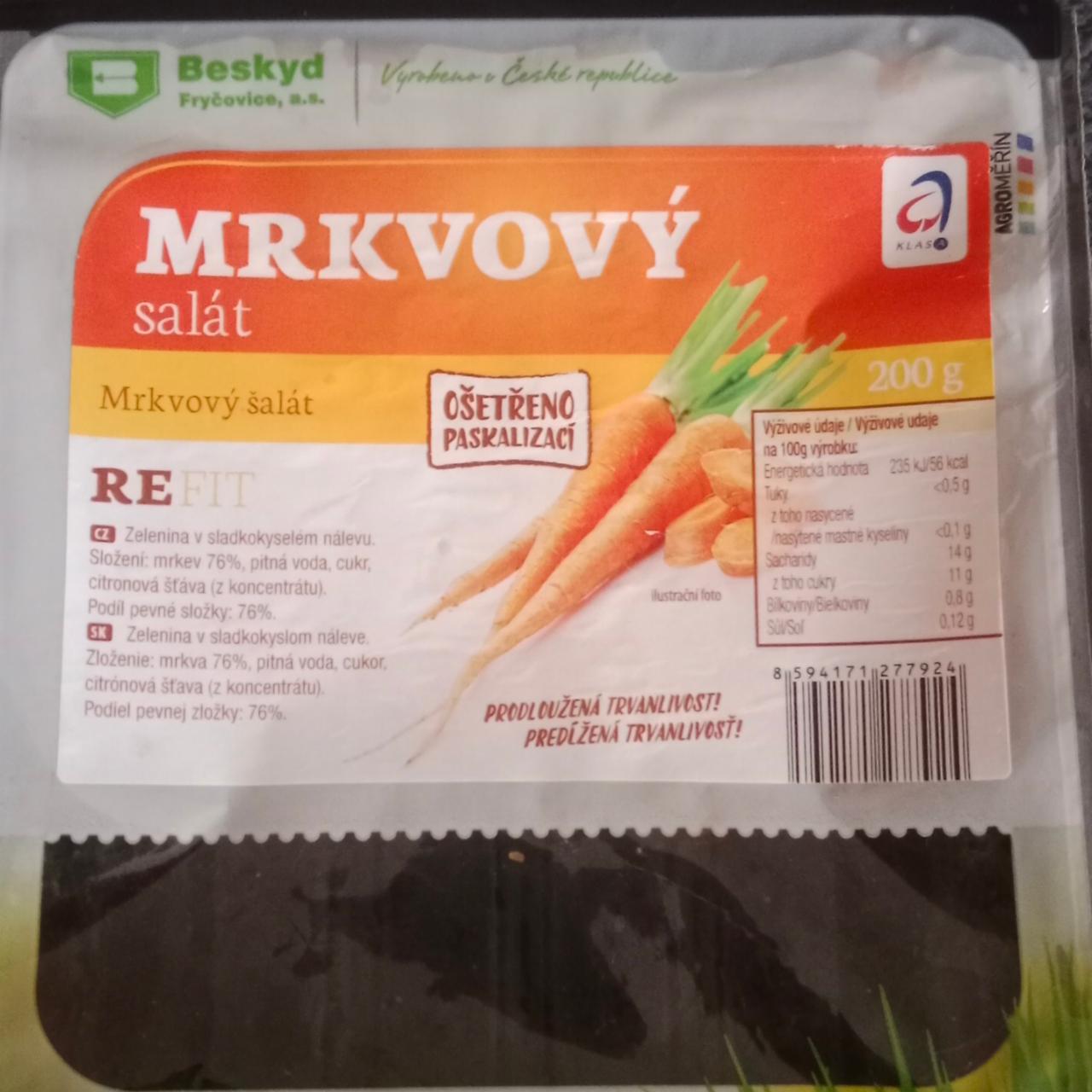 Fotografie - Mrkvový salát refit Beskyd Fryčovice