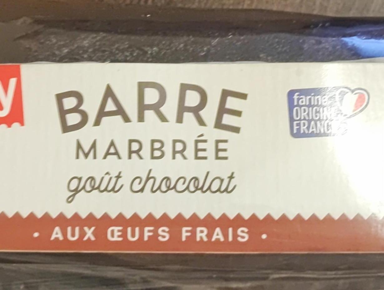 Fotografie - Barre marbrée goût chocolat Sondey