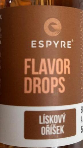 Fotografie - Flavor drops lískový oříšek Espyre