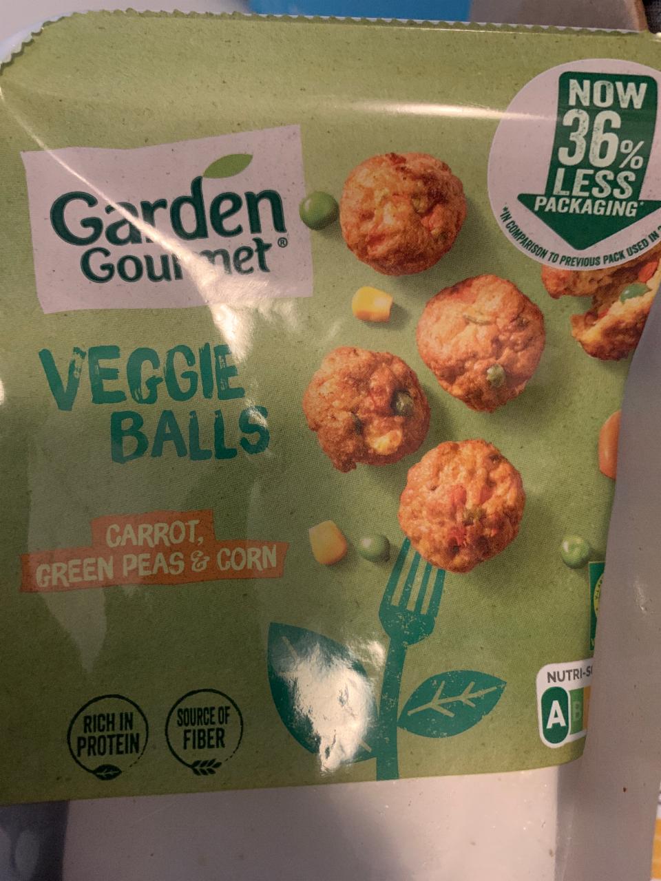 Fotografie - Veggie balls carrot, green peas & corn Garden Gourmet