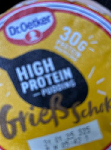 Fotografie - High protein puding griess schoko Dr.Oetker