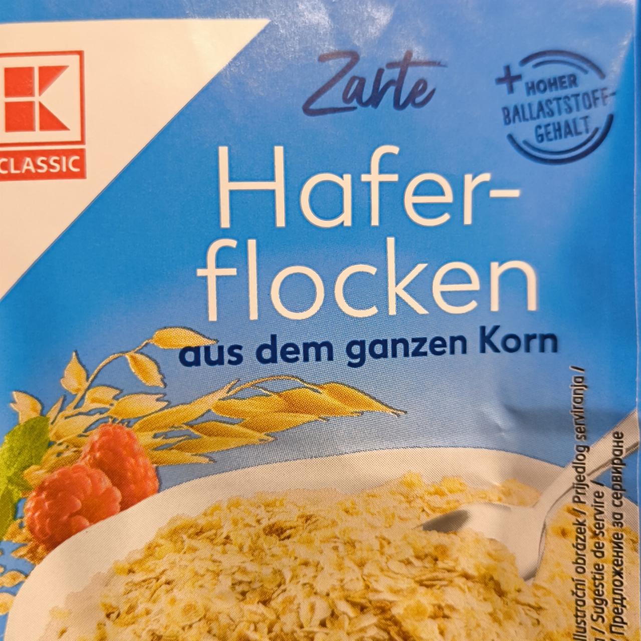 Fotografie - Zarte hafer-flocken aus dem ganzen korn K-Classic