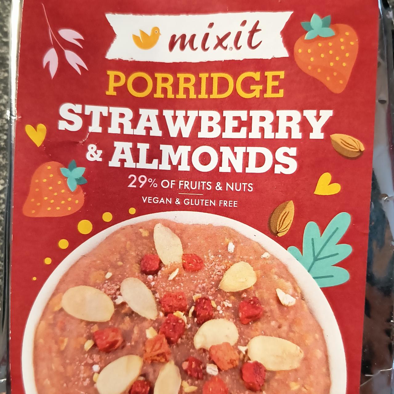 Fotografie - Porridge strawberry & almonds Mixit