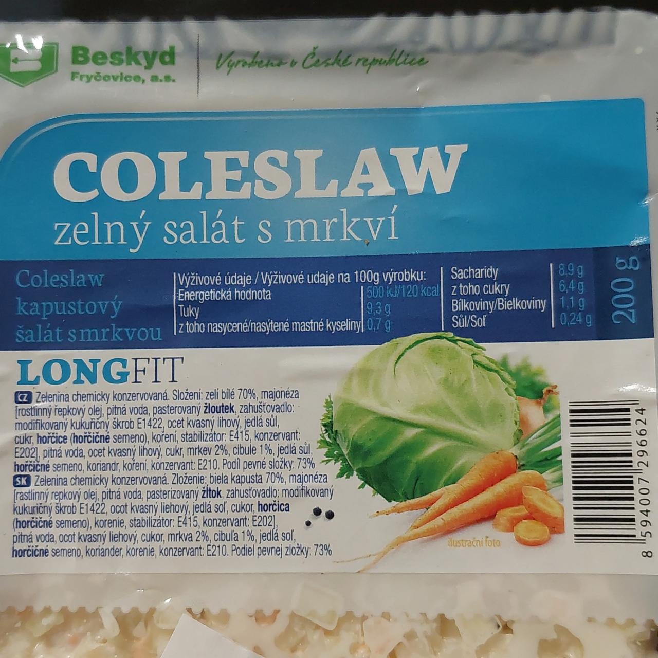 Fotografie - Coleslaw zelný salát s mrkví Beskyd Fryčovice