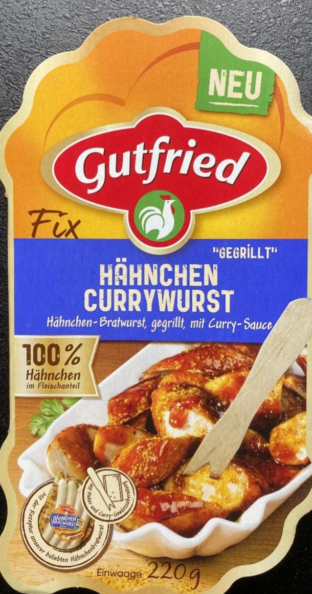 Fotografie - Hähnchen currywurst Gutfried