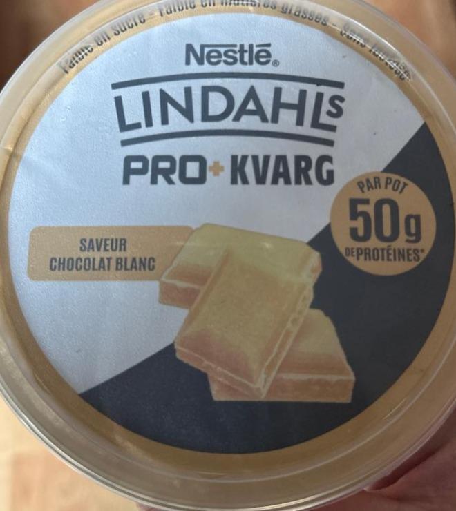 Fotografie - Lindahls pro+ kvarg saveur chocolat blanc Nestlé