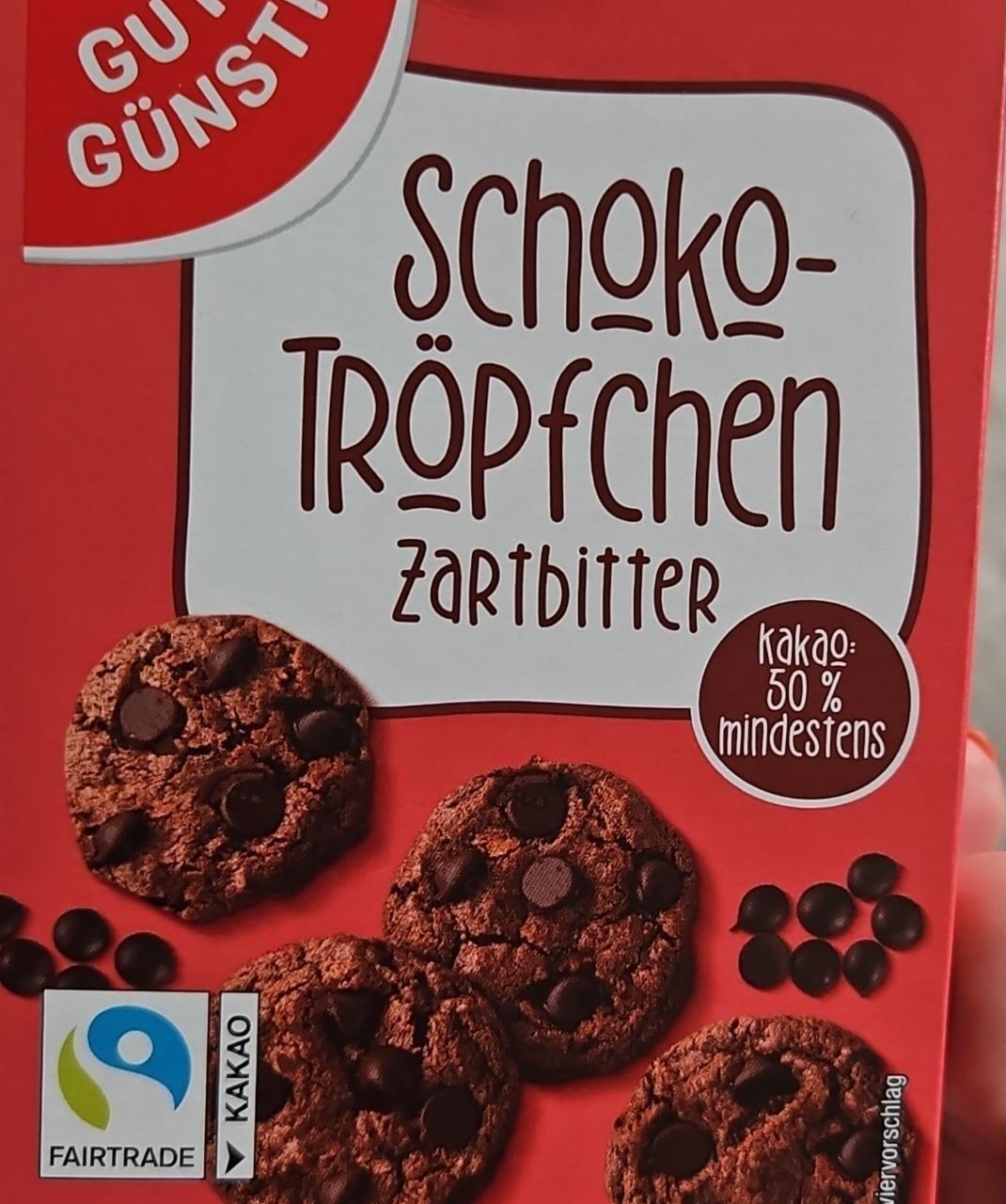 Fotografie - Schoko-tröpfchen zartbitter Gut&Günstig