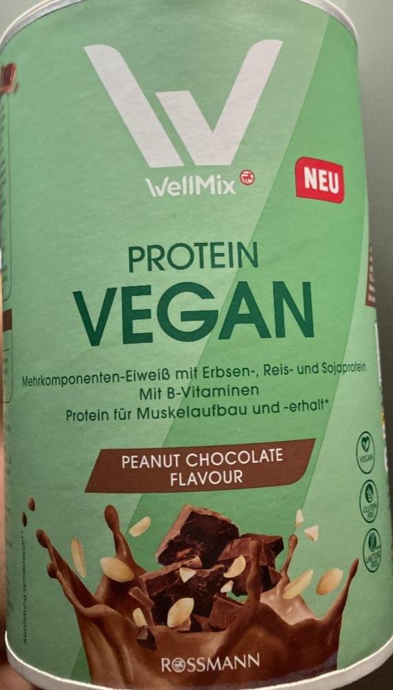 Fotografie - Protein vegan peanut chocolate flavour WellMix