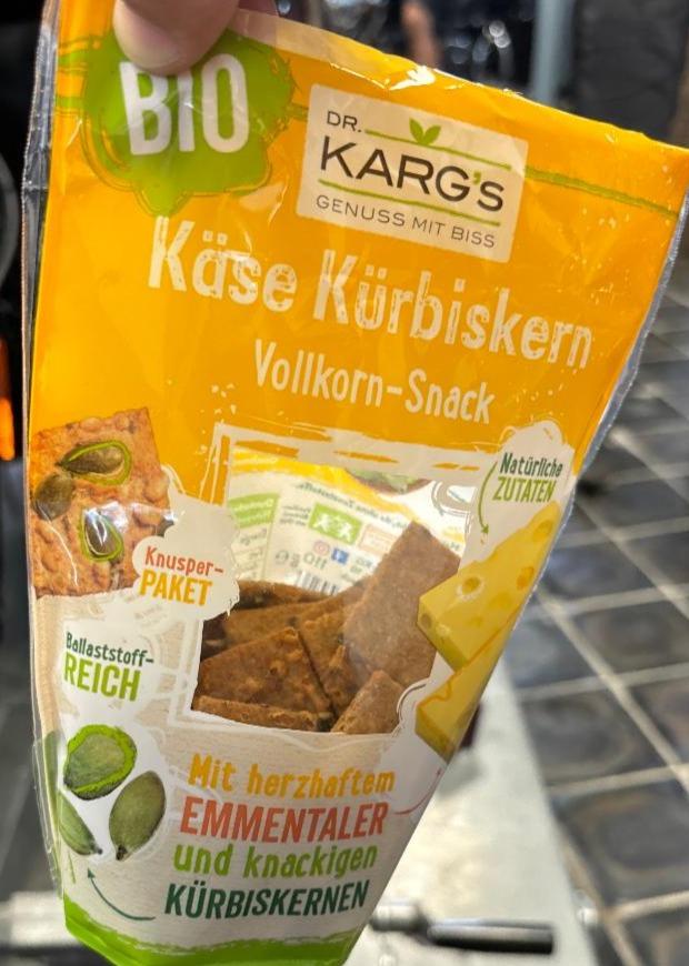 Fotografie - Bio käse kürbiskern vollkorn-snack Dr. Karg's