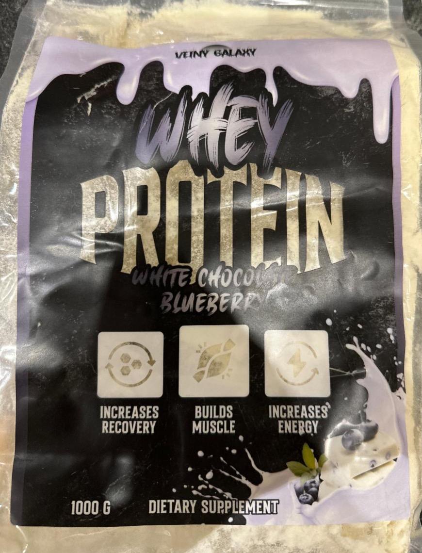 Fotografie - Whey protein white chocolate blueberry Veiny Galaxy