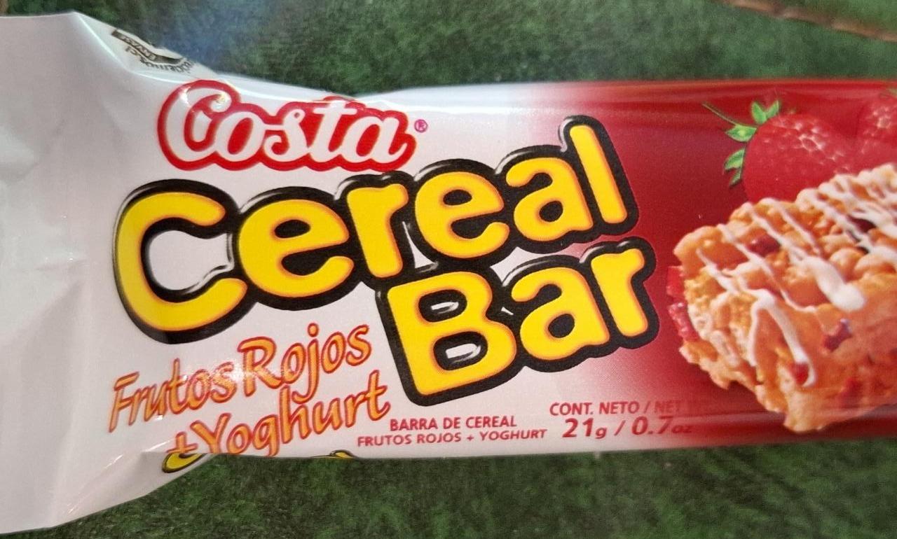 Fotografie - Cereal bar frutos rojos + yoghurt Costa