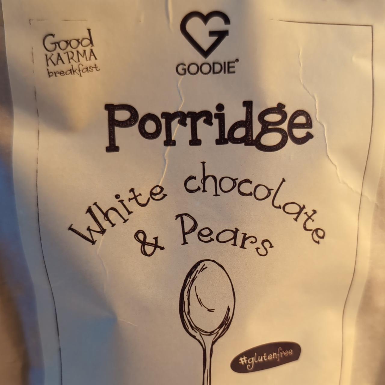 Fotografie - Porridge white chocolate & pears Goodie