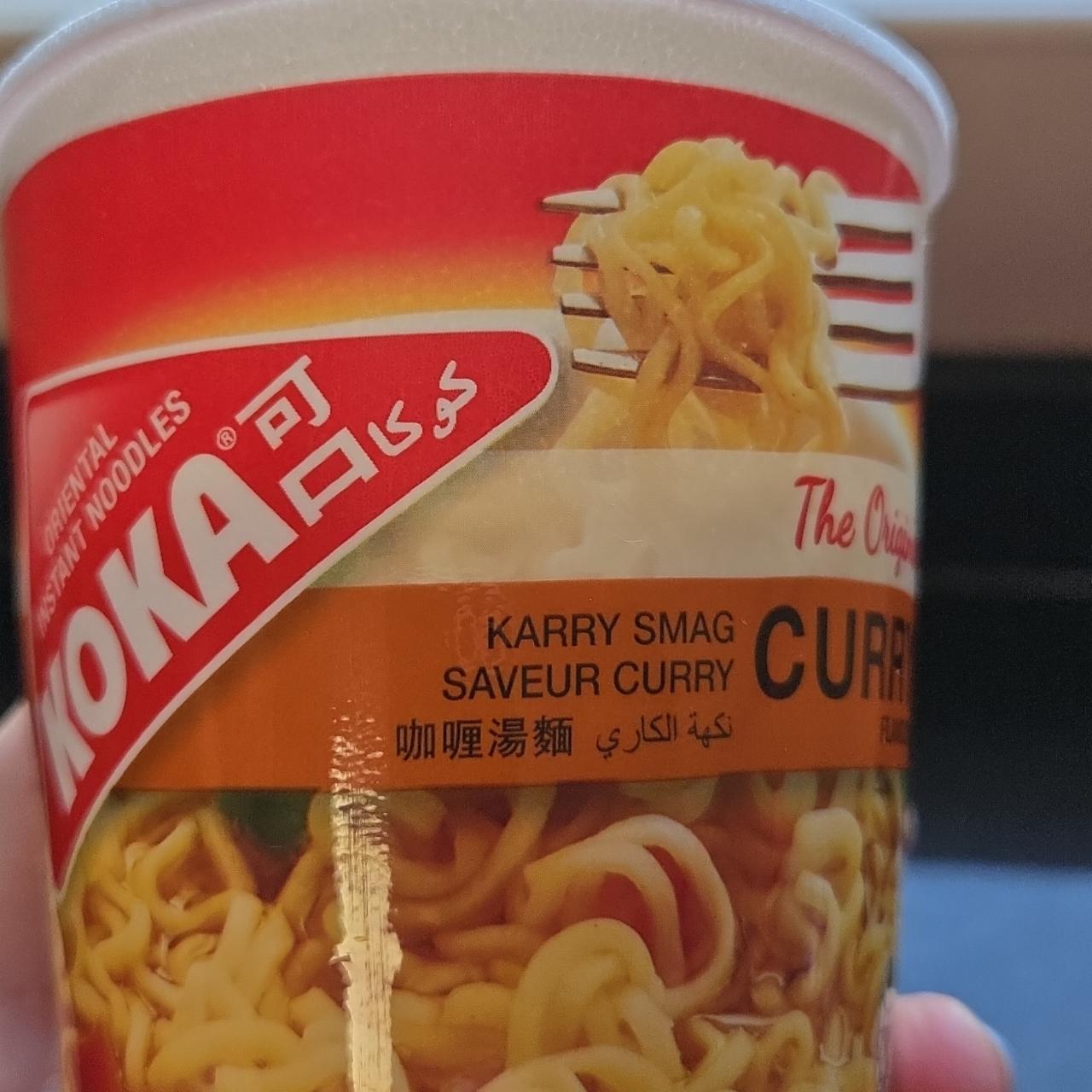 Fotografie - The oriental instant noodles curry flavour Koka