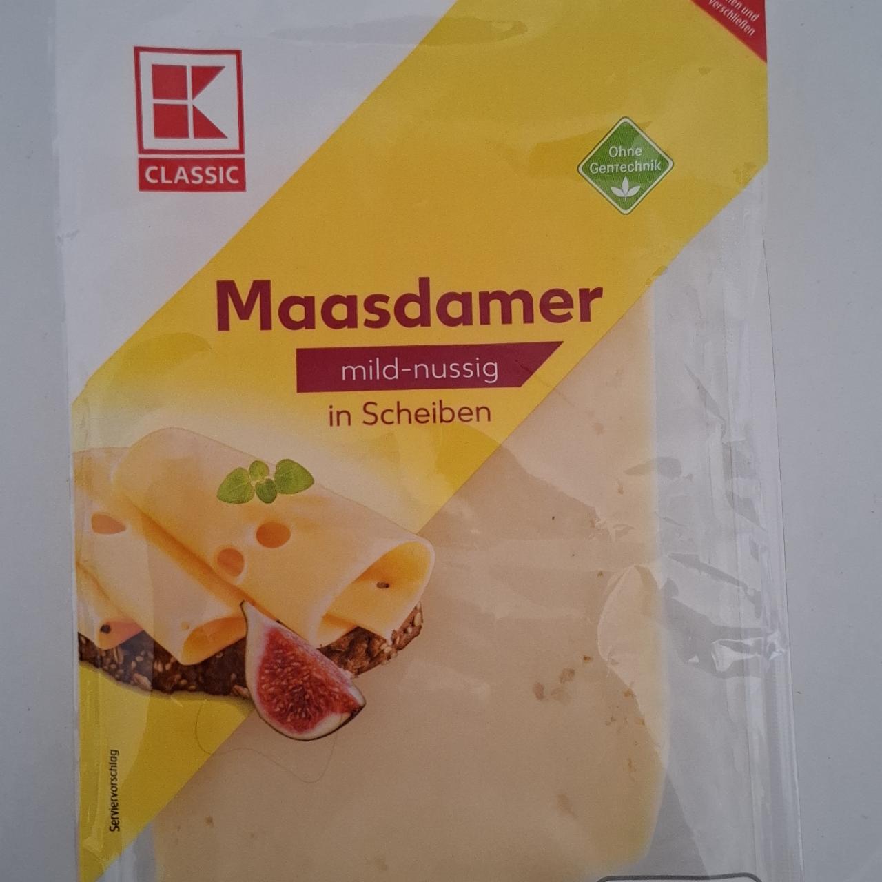 Fotografie - Maasdamer mild-nussig in Scheiben K-Classic