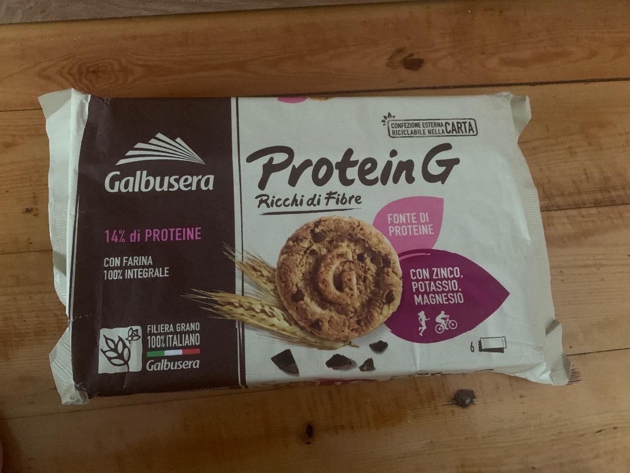 Fotografie - Protein-G con fiocchi di avena soia e cioccolato Galbusera