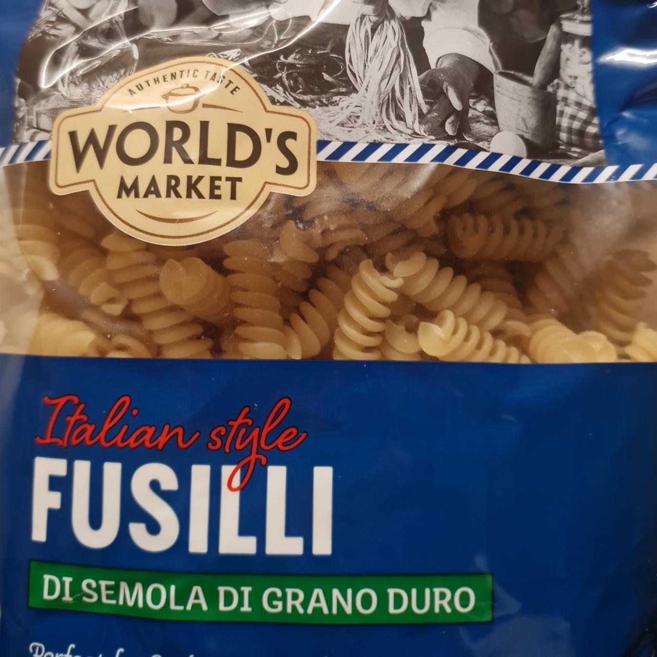 Fotografie - Italian style fusilli di semola di grano duro World's market