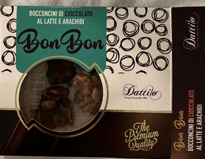 Fotografie - BonBon Bocconcini di cioccolato al latte e arachidi Dattilo