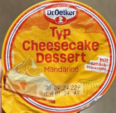 Fotografie - Typ cheesecake dessert mandarine Dr.Oetker