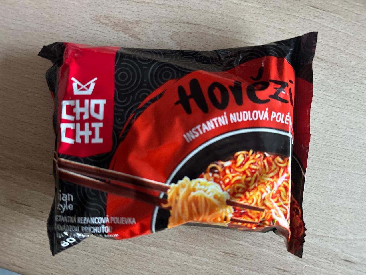 Fotografie - Hovězí instantní nudlová polévka Cho Chi