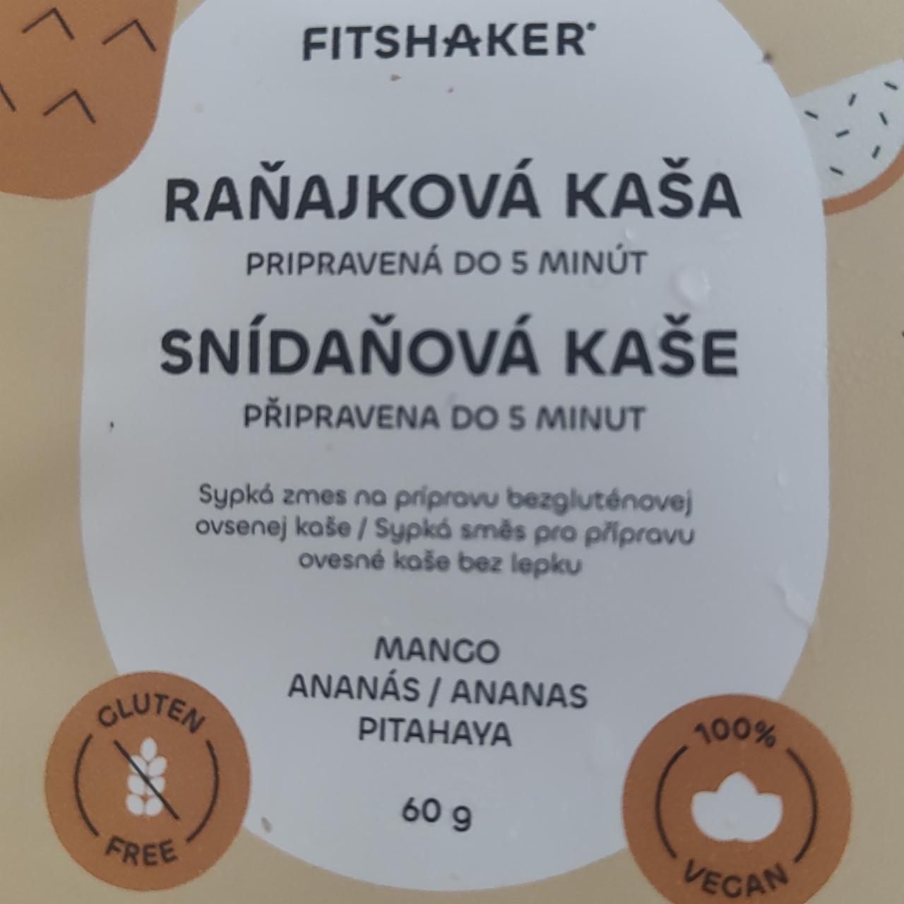 Fotografie - Snídaňová kaše Mango, Ananas, Pithaya Fitshaker