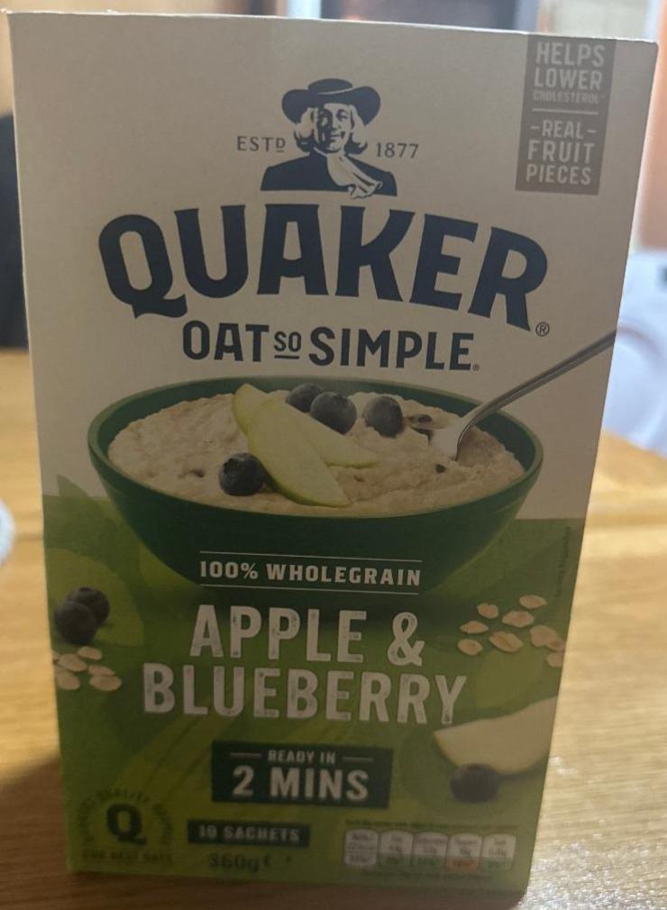 Fotografie - Quaker Oats Apple & Blueberry porridge