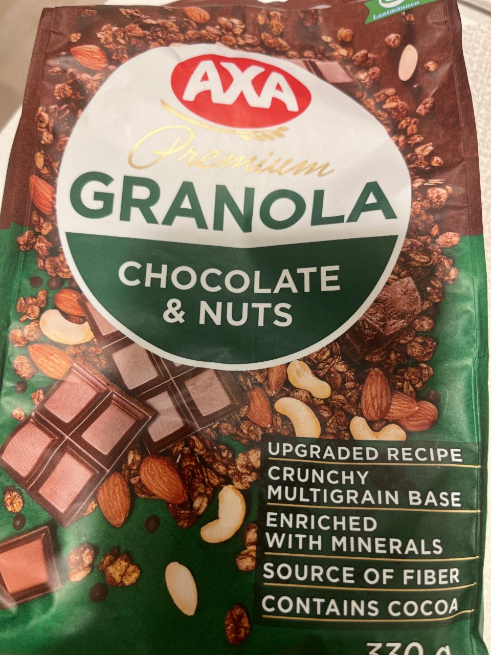 Fotografie - Premium granola chocolate & nuts Axa