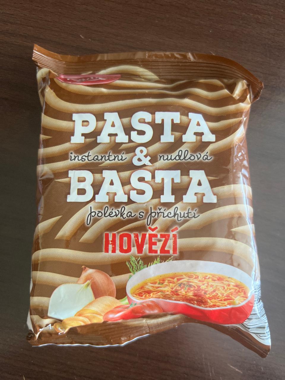 Fotografie - Pasta & Basta instaatní nudlová polévka s příchutí hovězí Kania