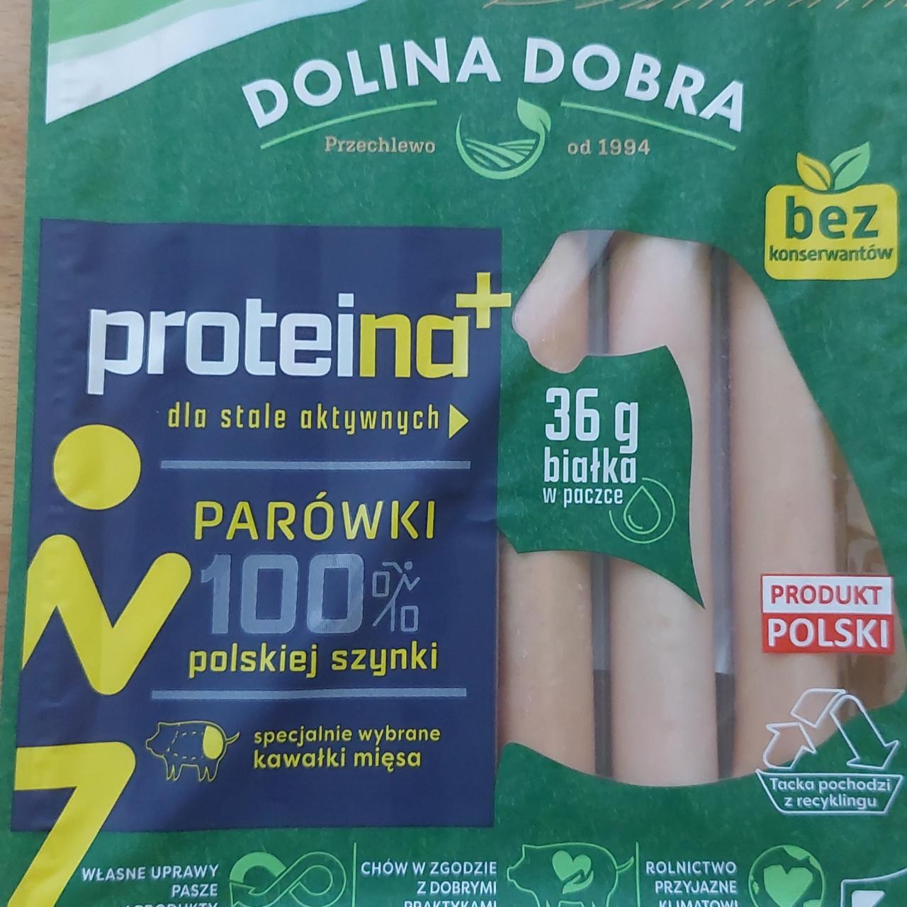 Fotografie - Proteina+ parówki 100 % polskiej szynki Dolina Dobra