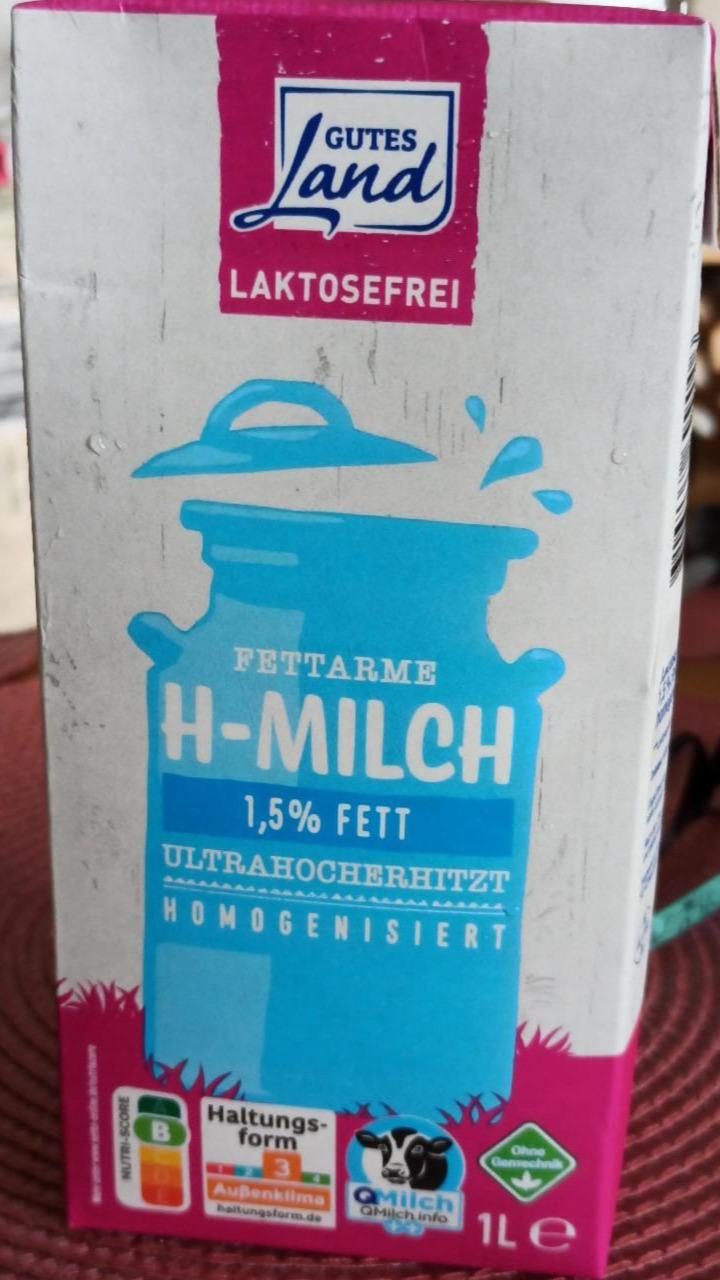 Fotografie - Laktosefrei fettarme H-milch 1,5% fett Gutes Land